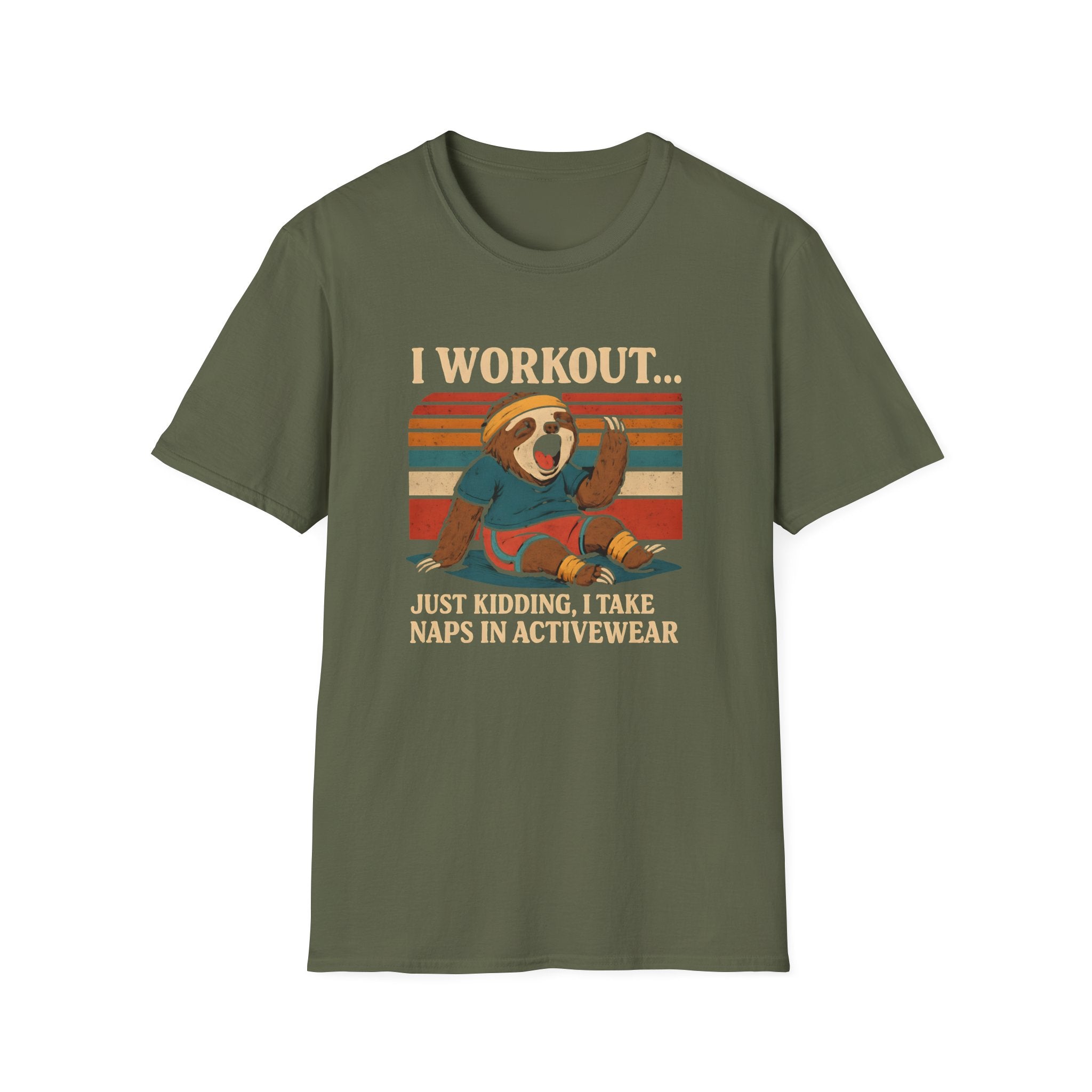 I Workout… Just Kidding Sloth Gym T-Shirt - InkAndThreadPrints