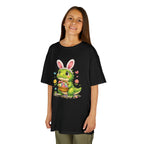 Kids Dinosaur Easter Bunny T-Shirt — T-Rex With Bunny Ears & Eggs Tee - InkAndThreadPrints