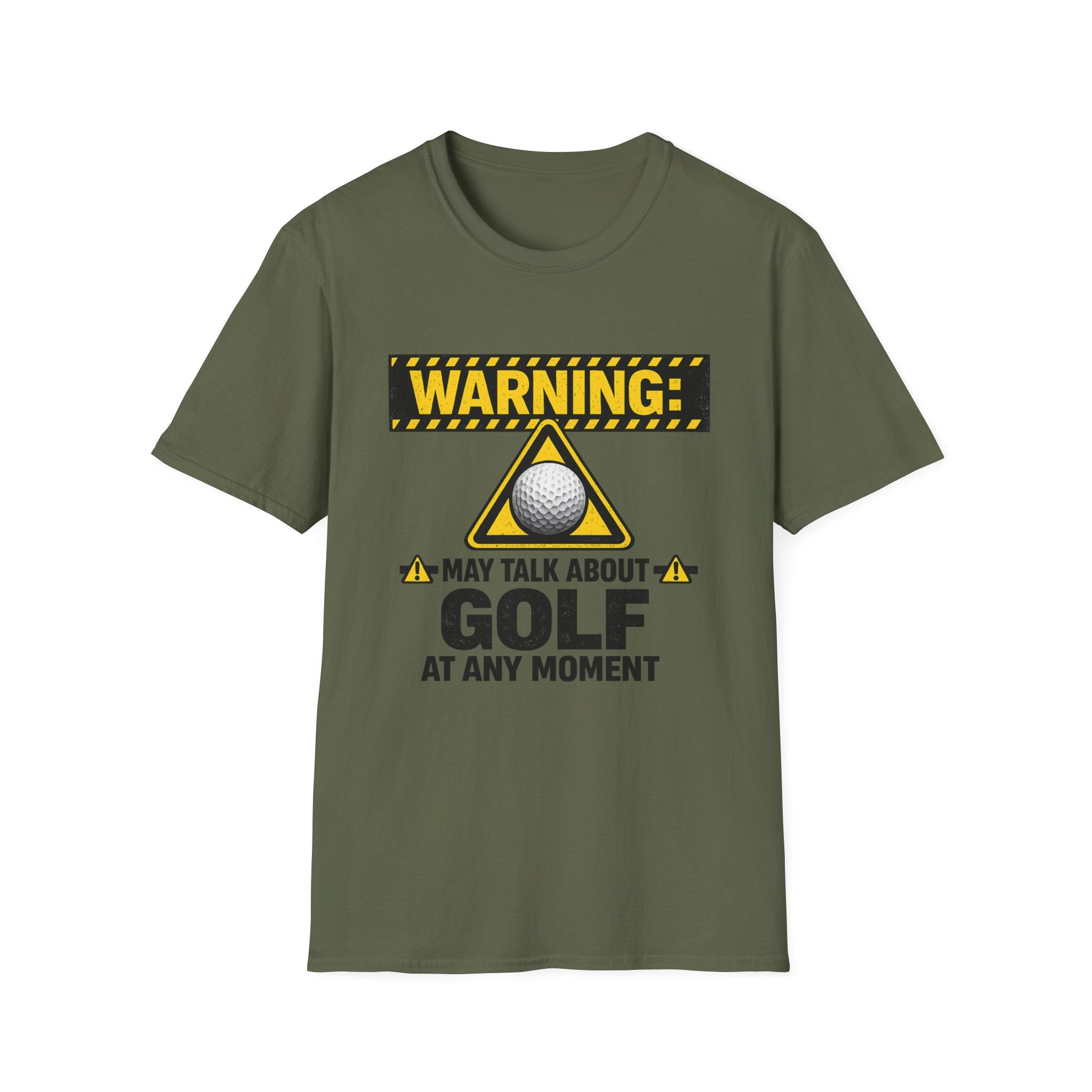 Warning: May Talk About Golf At Any Moment T-Shirt - InkAndThreadPrints