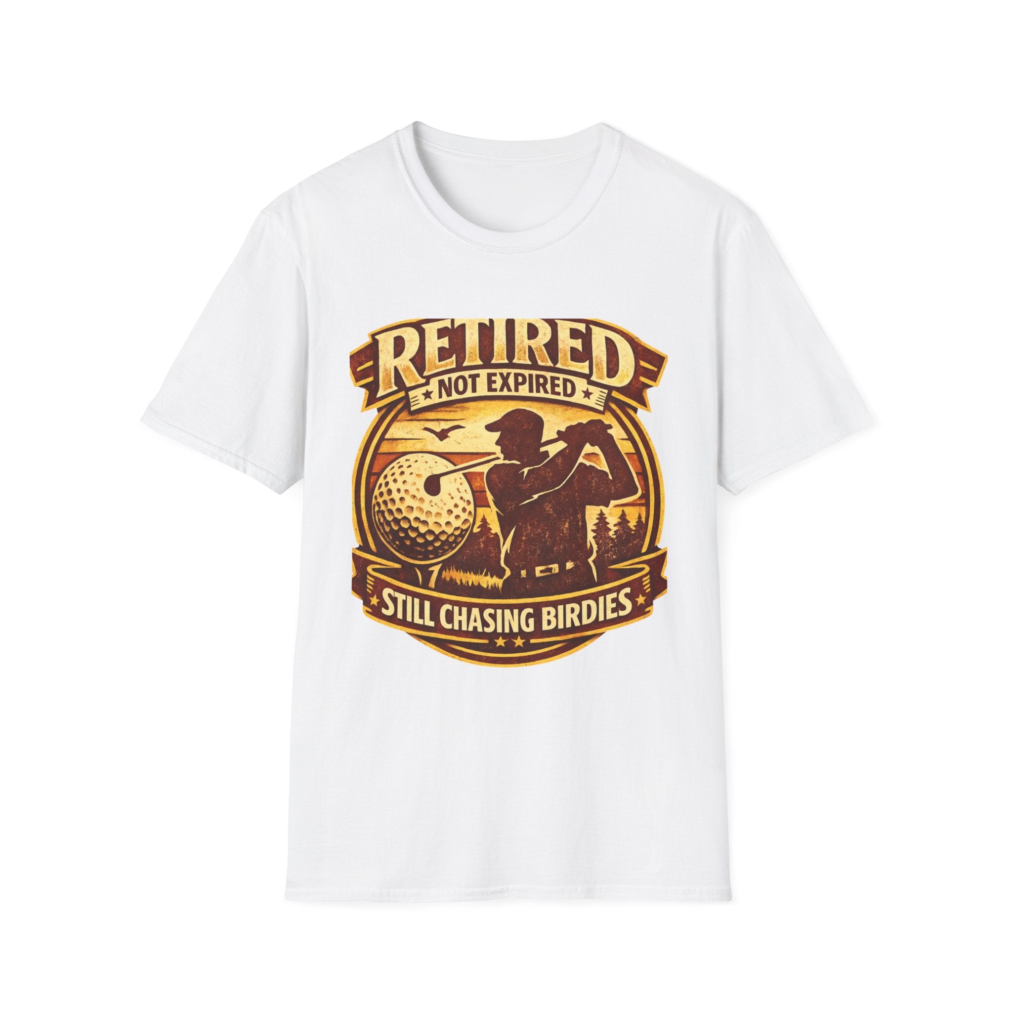 Retired Not Expired Golf T-Shirt - InkAndThreadPrints