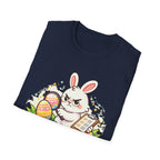 Senior Egg Inspector T-Shirt — Cute Easter Bunny with Checklist - InkAndThreadPrints