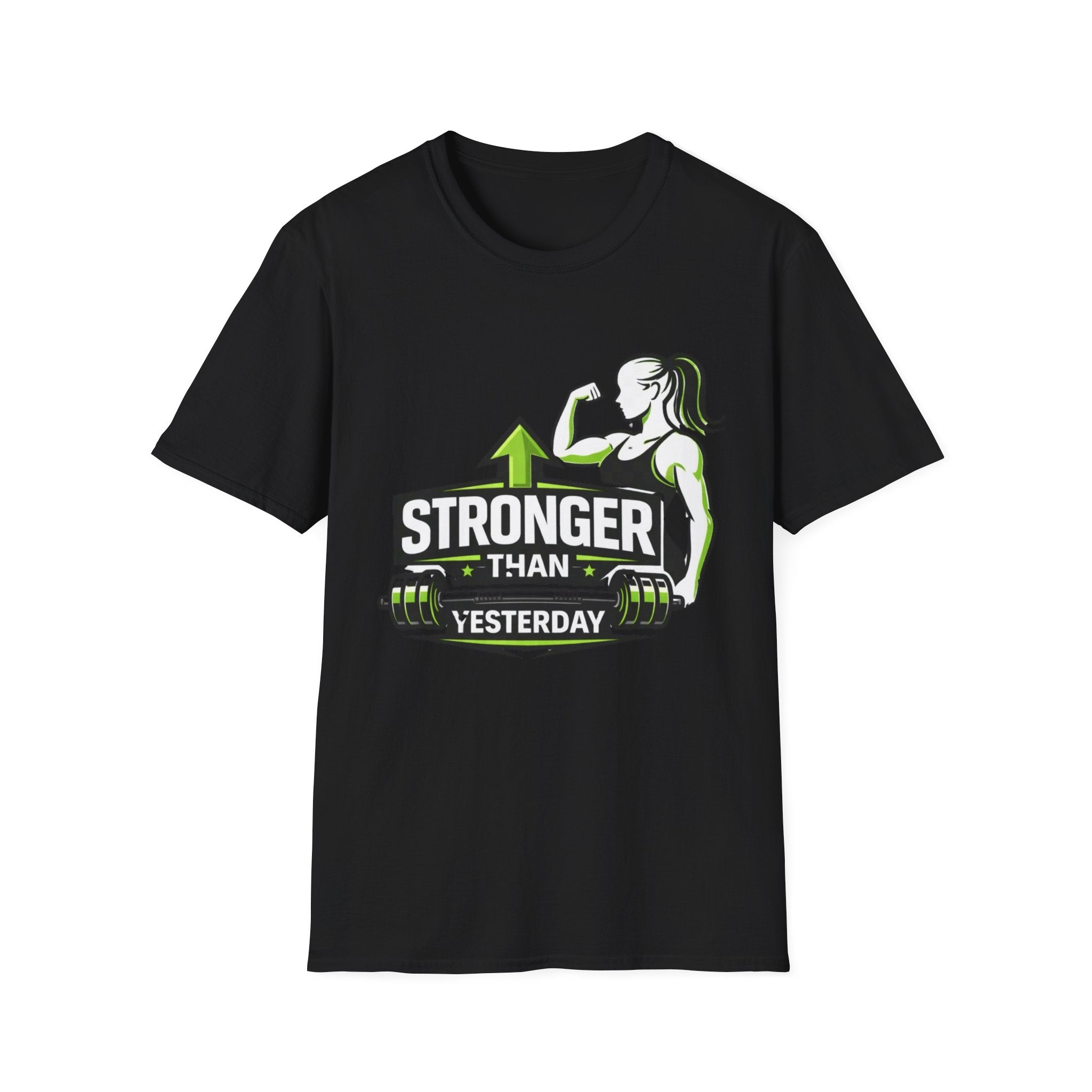 Stronger Than Yesterday Gym T-Shirt - InkAndThreadPrints