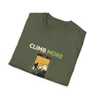 Climb More Scroll Less T‑Shirt - InkAndThreadPrints