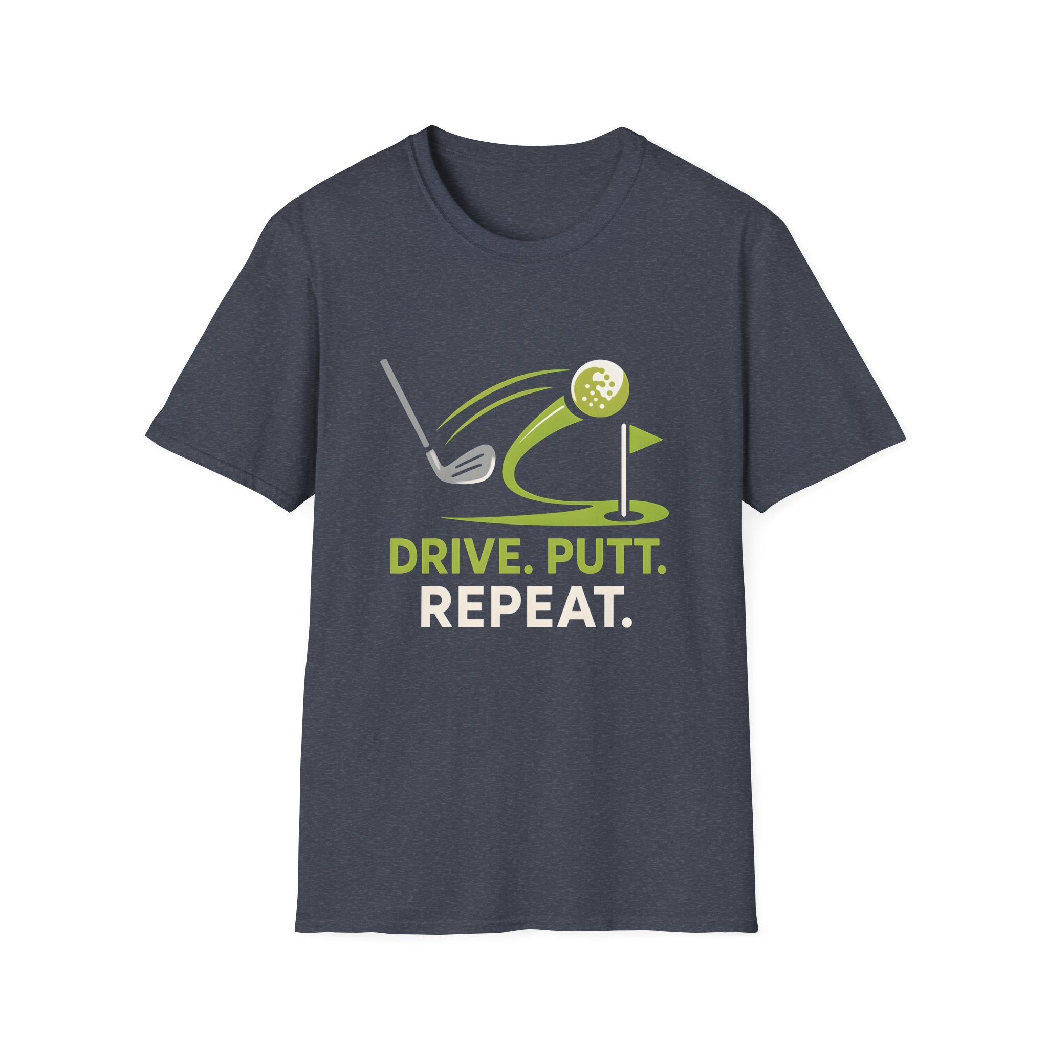Golf T-Shirt — "Drive. Putt. Repeat." Graphic Tee for Golfers - InkAndThreadPrints