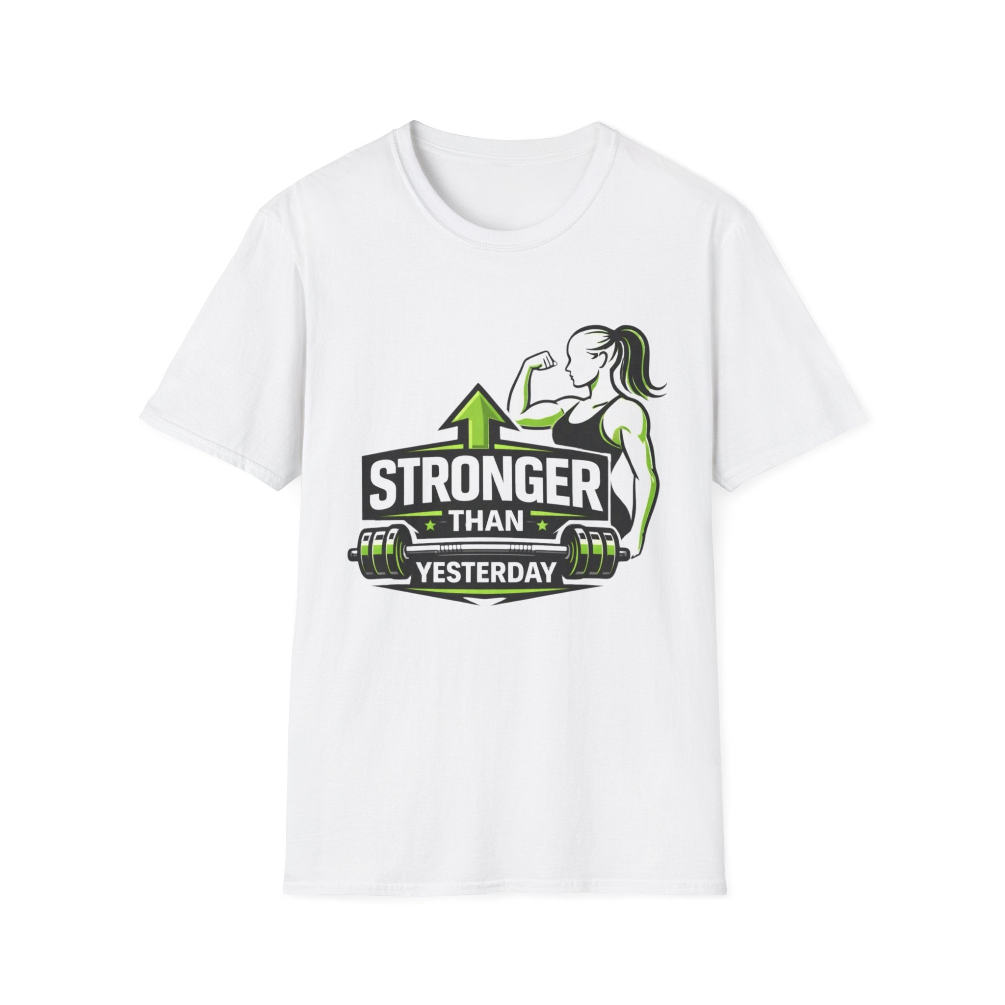 Stronger Than Yesterday Gym T-Shirt - InkAndThreadPrints