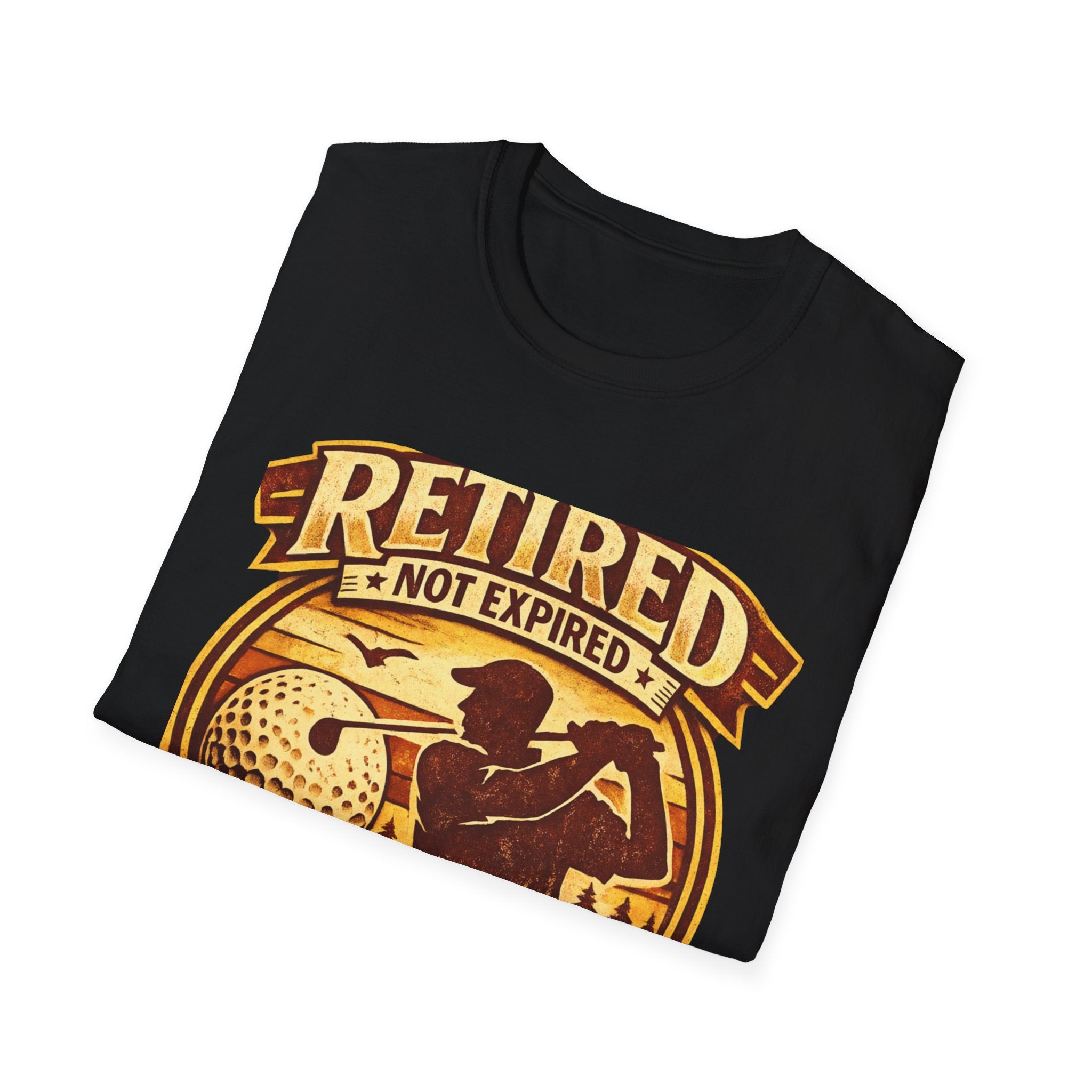 Retired Not Expired Golf T-Shirt - InkAndThreadPrints