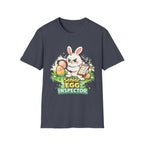 Senior Egg Inspector T-Shirt — Cute Easter Bunny with Checklist - InkAndThreadPrints