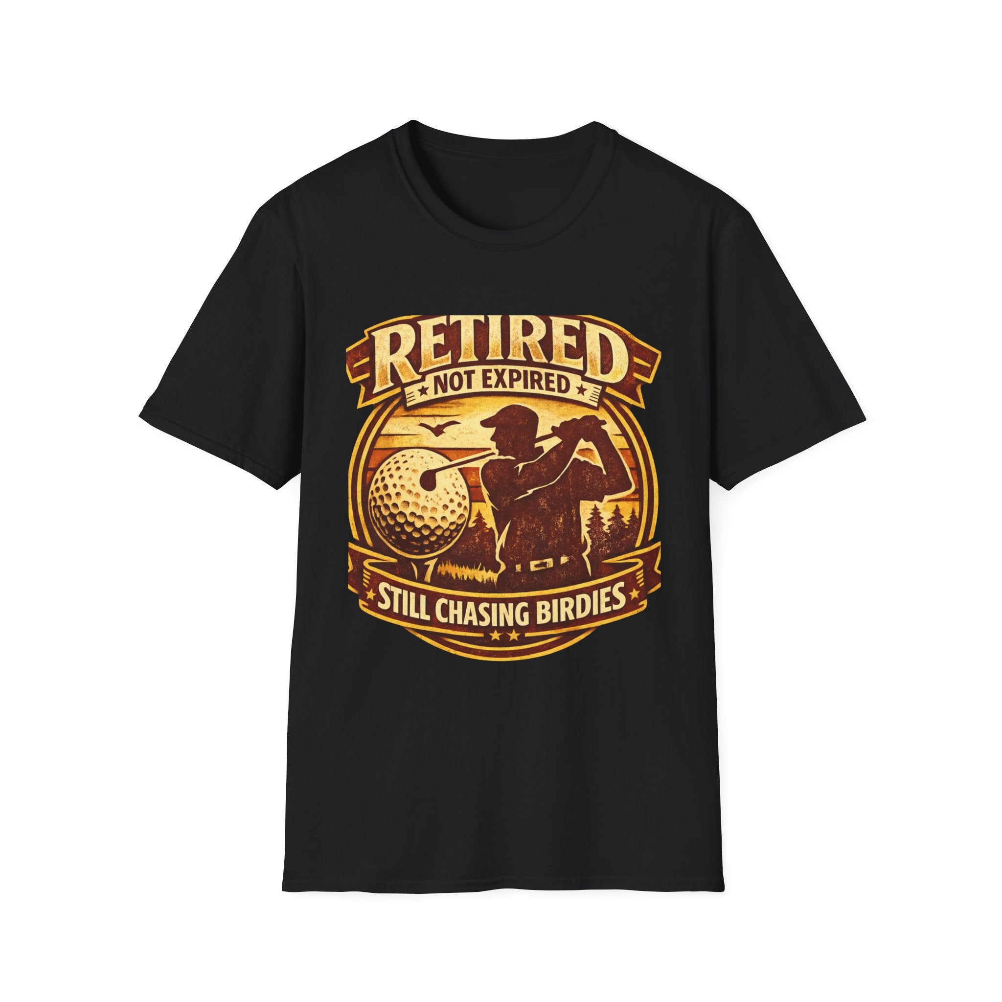 Retired Not Expired Golf T-Shirt - InkAndThreadPrints