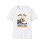 Ride the Waves Surf T-Shirt — Vintage Surfing Tee - InkAndThreadPrints
