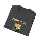 Climb More Scroll Less T‑Shirt - InkAndThreadPrints