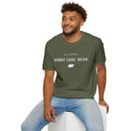 Go Outside. Worst Case: Bear. T-Shirt — Outdoor Adventure Graphic Tee