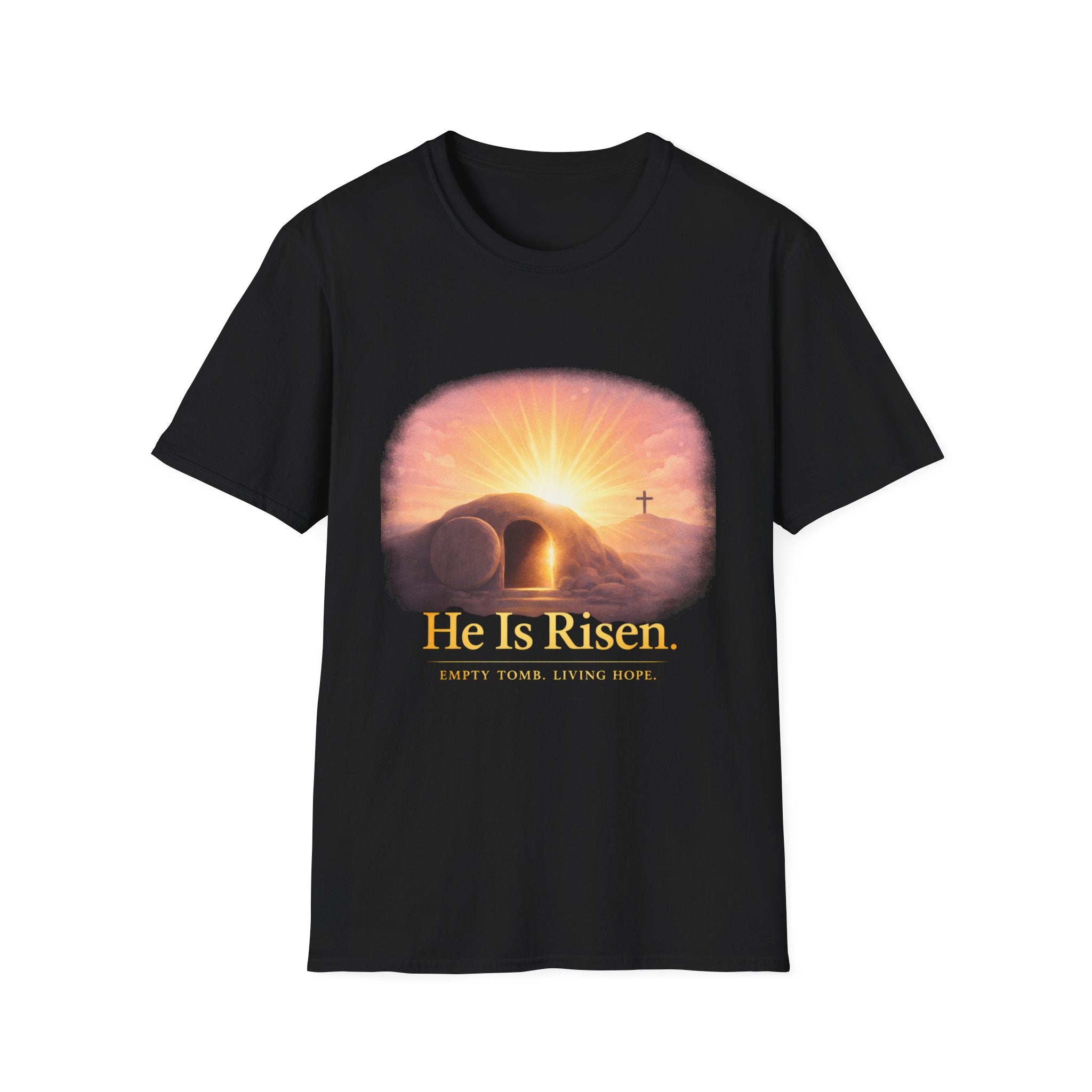 He Is Risen T-Shirt — Christian Easter Resurrection Design - InkAndThreadPrints
