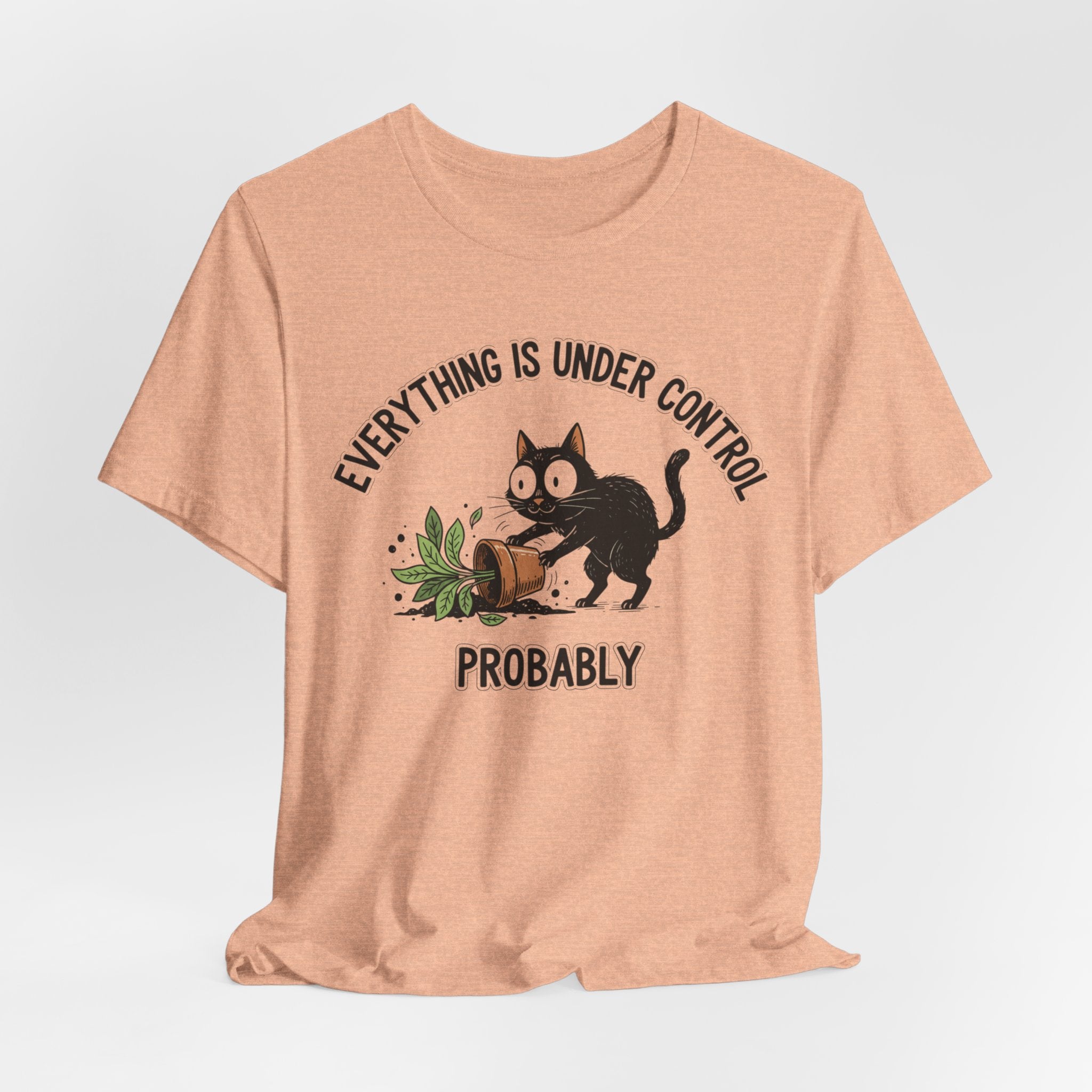 Everything Is Under Control, Probably Cute Cat Tee - InkAndThreadPrints