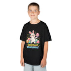 Kids Tee — "Egg Hunt Champion!" Bunny Easter Shirt - InkAndThreadPrints
