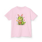 Kids Dinosaur Easter Bunny T-Shirt — T-Rex With Bunny Ears & Eggs Tee - InkAndThreadPrints