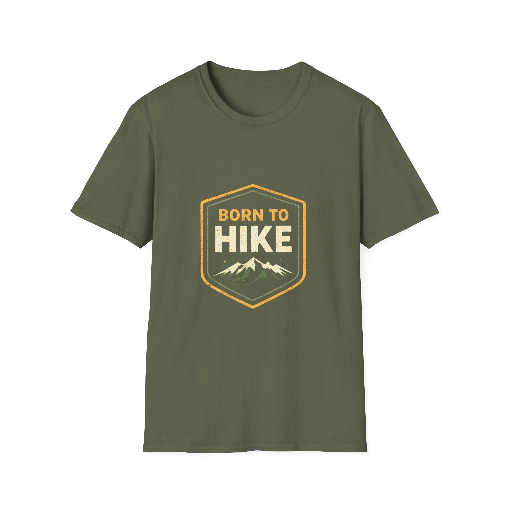 Born to Hike T-Shirt — Mountain Hiking Graphic Tee - InkAndThreadPrints