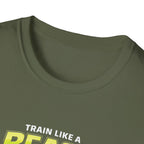 Train Like a Beast Look Like Beauty T-Shirt — Women's Fitness Gym Tee - InkAndThreadPrints