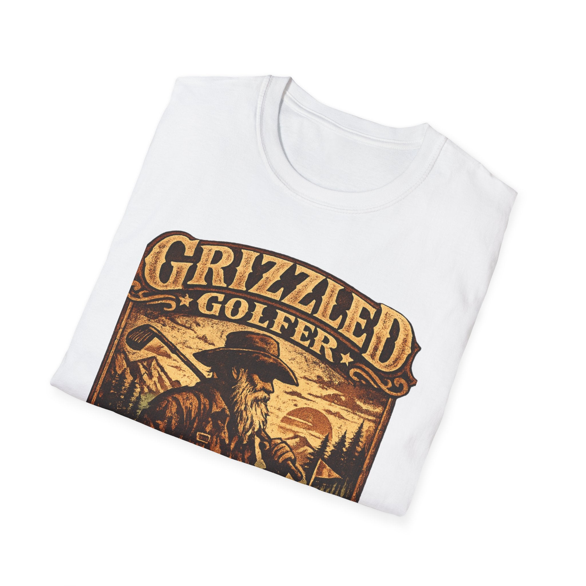 Grizzled Golfer T-Shirt – "Been There, Holed That" Vintage Golf Graphic Tee - InkAndThreadPrints