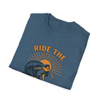 Ride the Waves Surf T-Shirt — Vintage Surfing Tee - InkAndThreadPrints