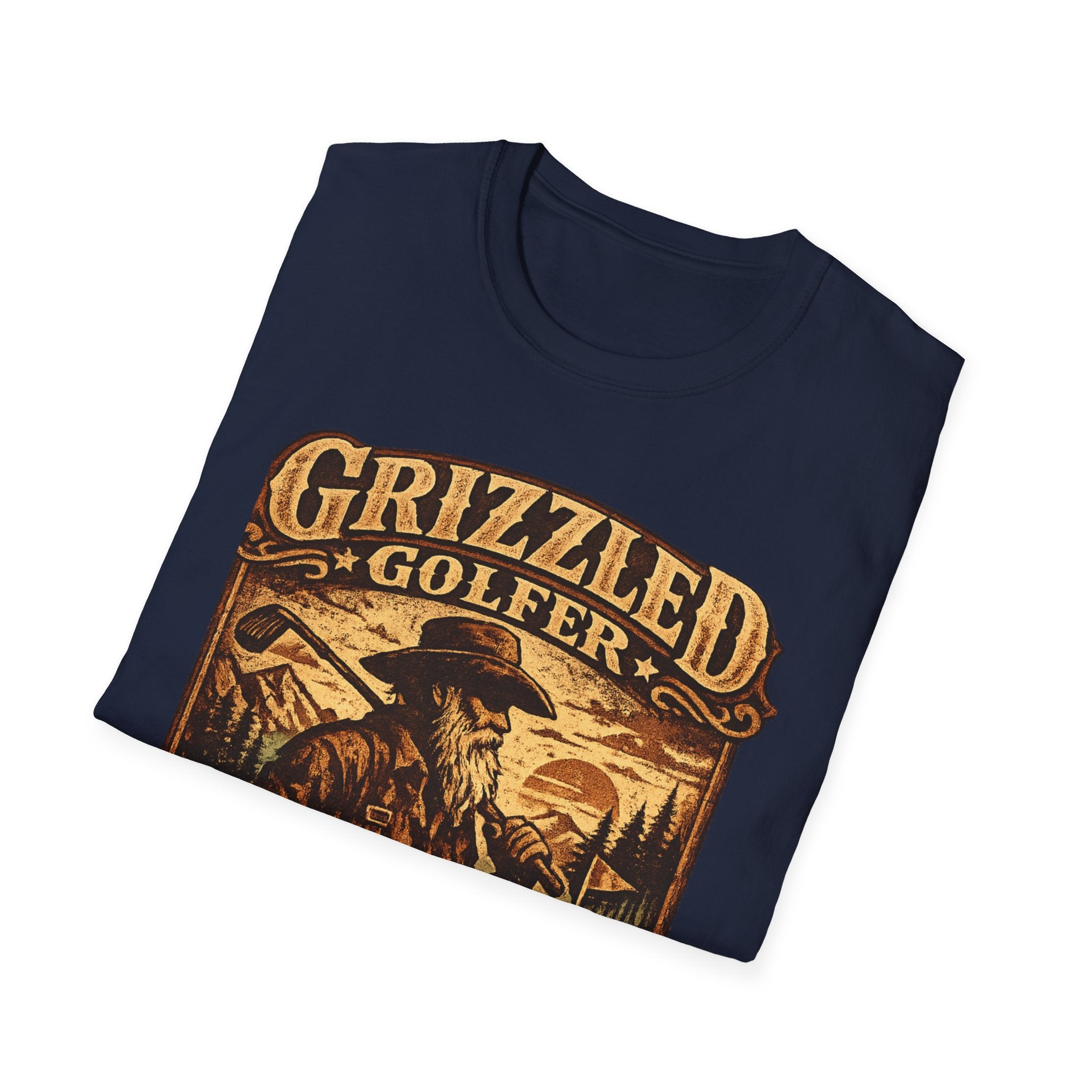 Grizzled Golfer T-Shirt – "Been There, Holed That" Vintage Golf Graphic Tee - InkAndThreadPrints