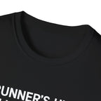 Runner's High Club T-Shirt – Funny Running Shirt with Heartbeat Graphic - InkAndThreadPrints