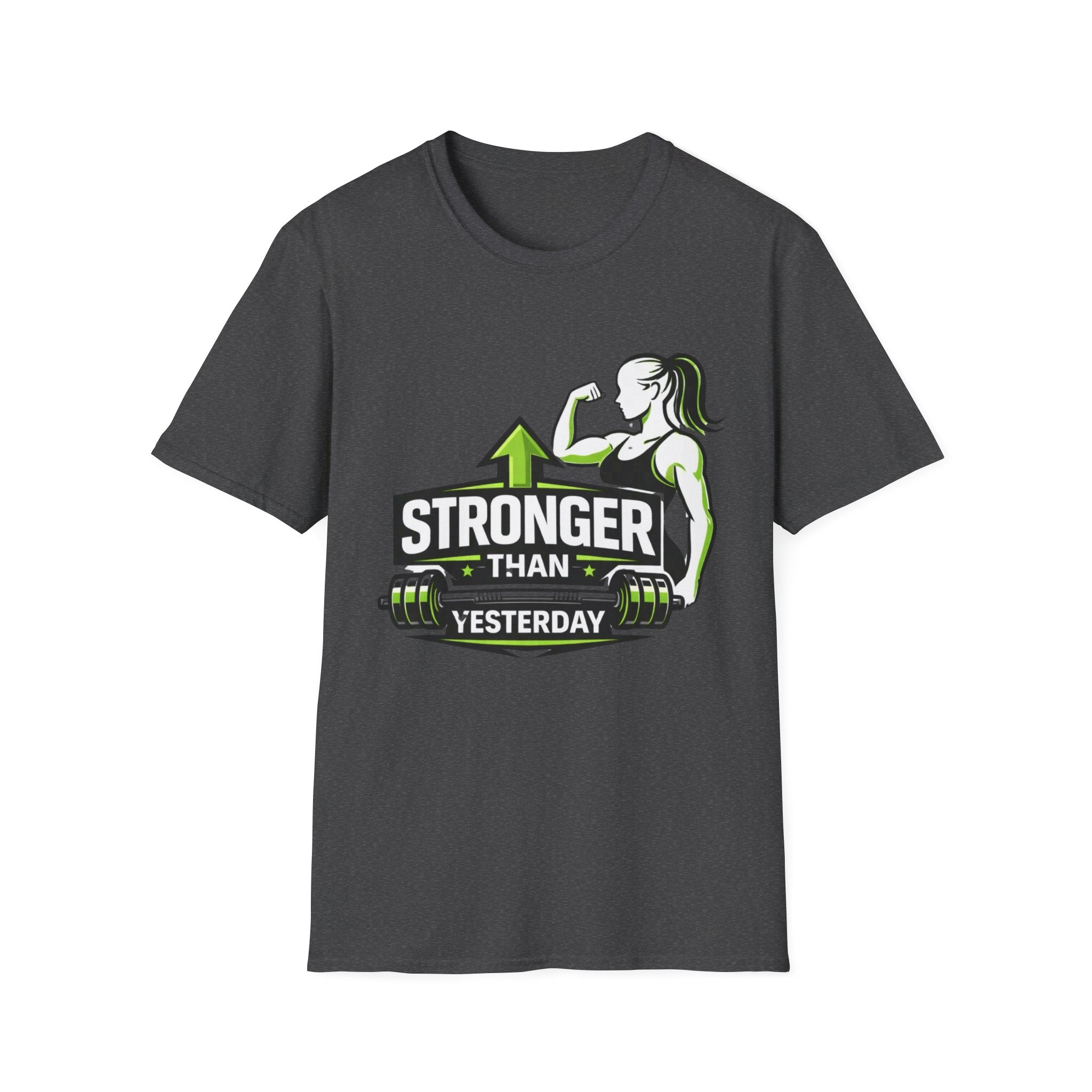 Stronger Than Yesterday Gym T-Shirt - InkAndThreadPrints