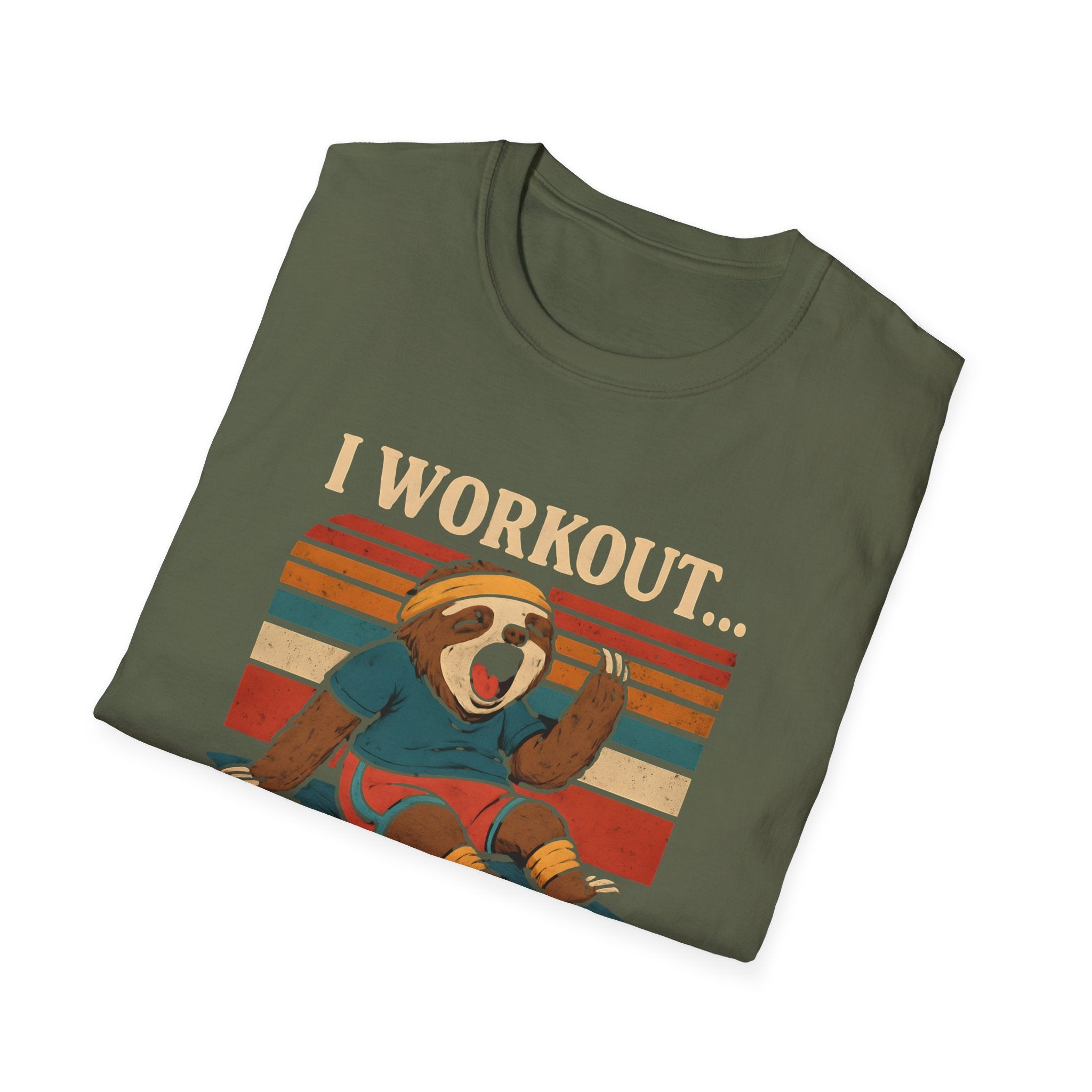 I Workout… Just Kidding Sloth Gym T-Shirt - InkAndThreadPrints