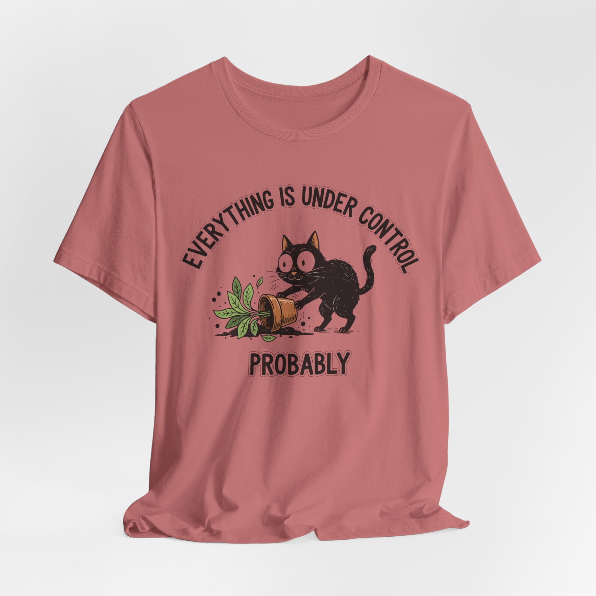 Everything Is Under Control, Probably Cute Cat Tee - InkAndThreadPrints