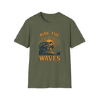 Ride the Waves Surf T-Shirt — Vintage Surfing Tee - InkAndThreadPrints