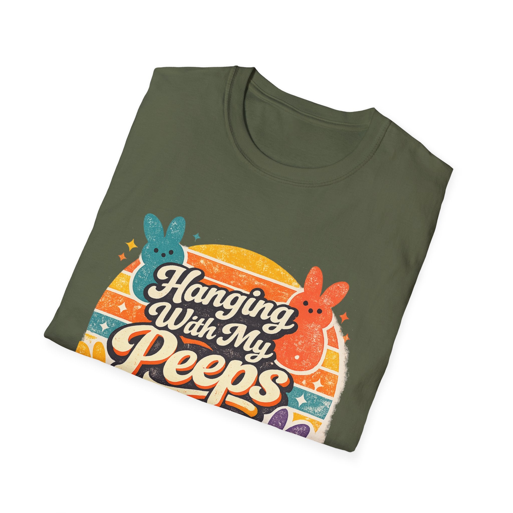 Hanging With My Peeps T-Shirt — Cute Easter Peeps Graphic Tee - InkAndThreadPrints
