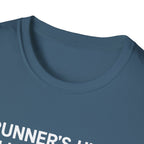 Runner's High Club T-Shirt – Funny Running Shirt with Heartbeat Graphic - InkAndThreadPrints