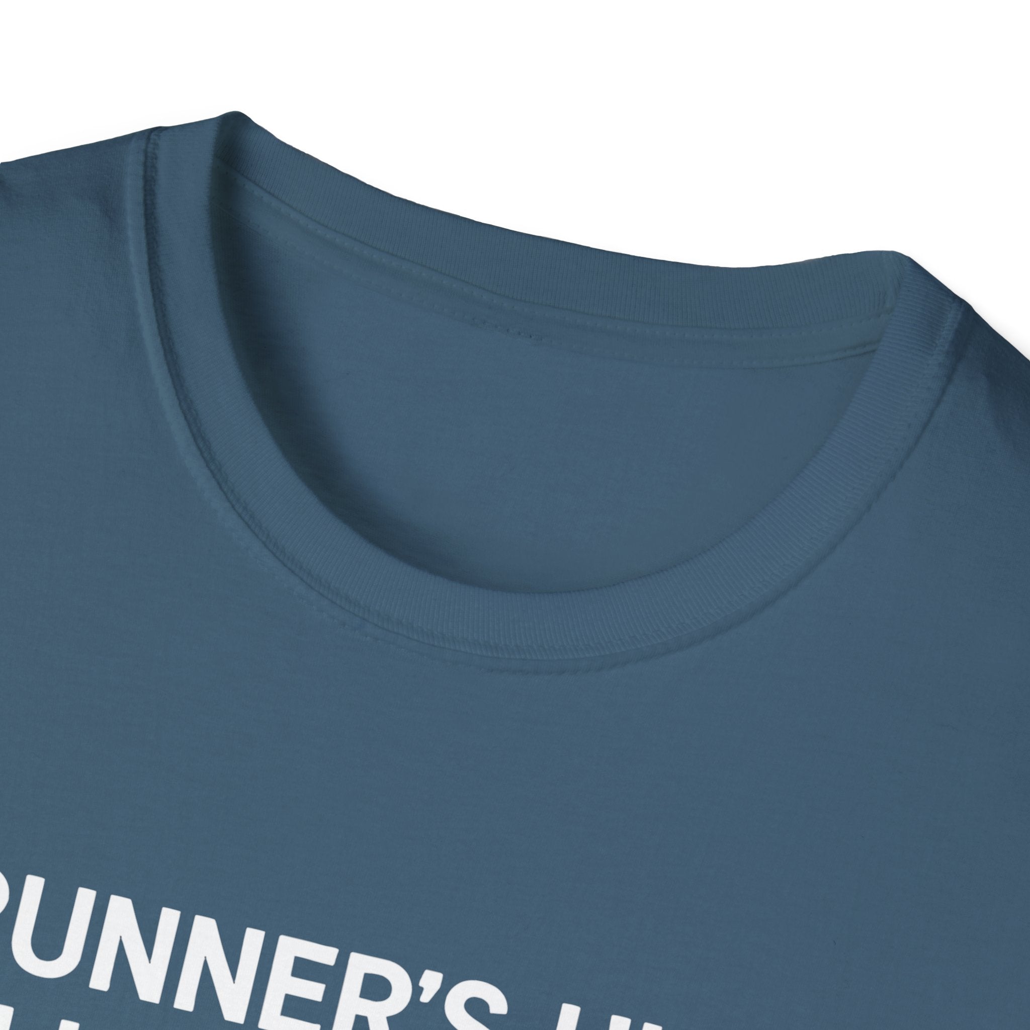 Runner's High Club T-Shirt – Funny Running Shirt with Heartbeat Graphic - InkAndThreadPrints