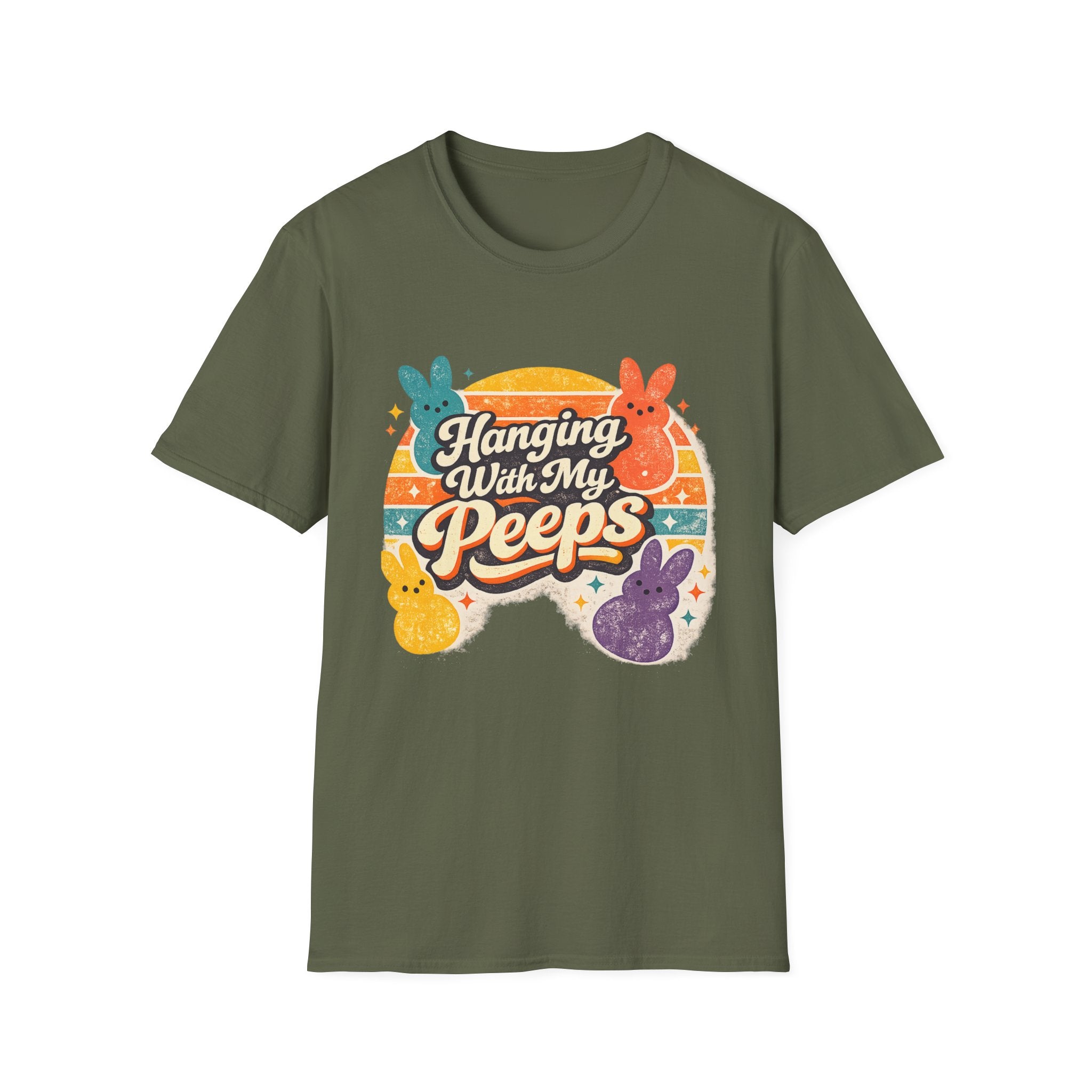 Hanging With My Peeps T-Shirt — Cute Easter Peeps Graphic Tee - InkAndThreadPrints