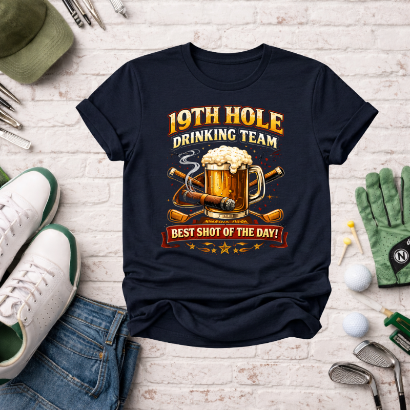 19th Hole Drinking Team T-Shirt - InkAndThreadPrints