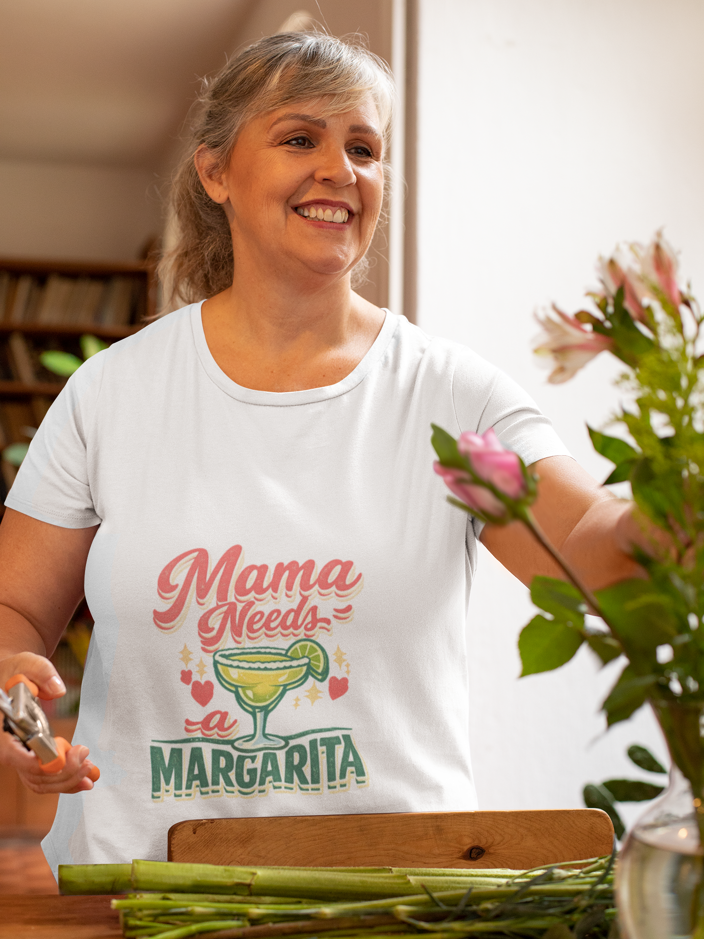 Mama Needs a Margarita T-Shirt - Funny Mom Shirt - Retro Graphic Tee - InkAndThreadPrints