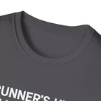 Runner's High Club T-Shirt – Funny Running Shirt with Heartbeat Graphic - InkAndThreadPrints