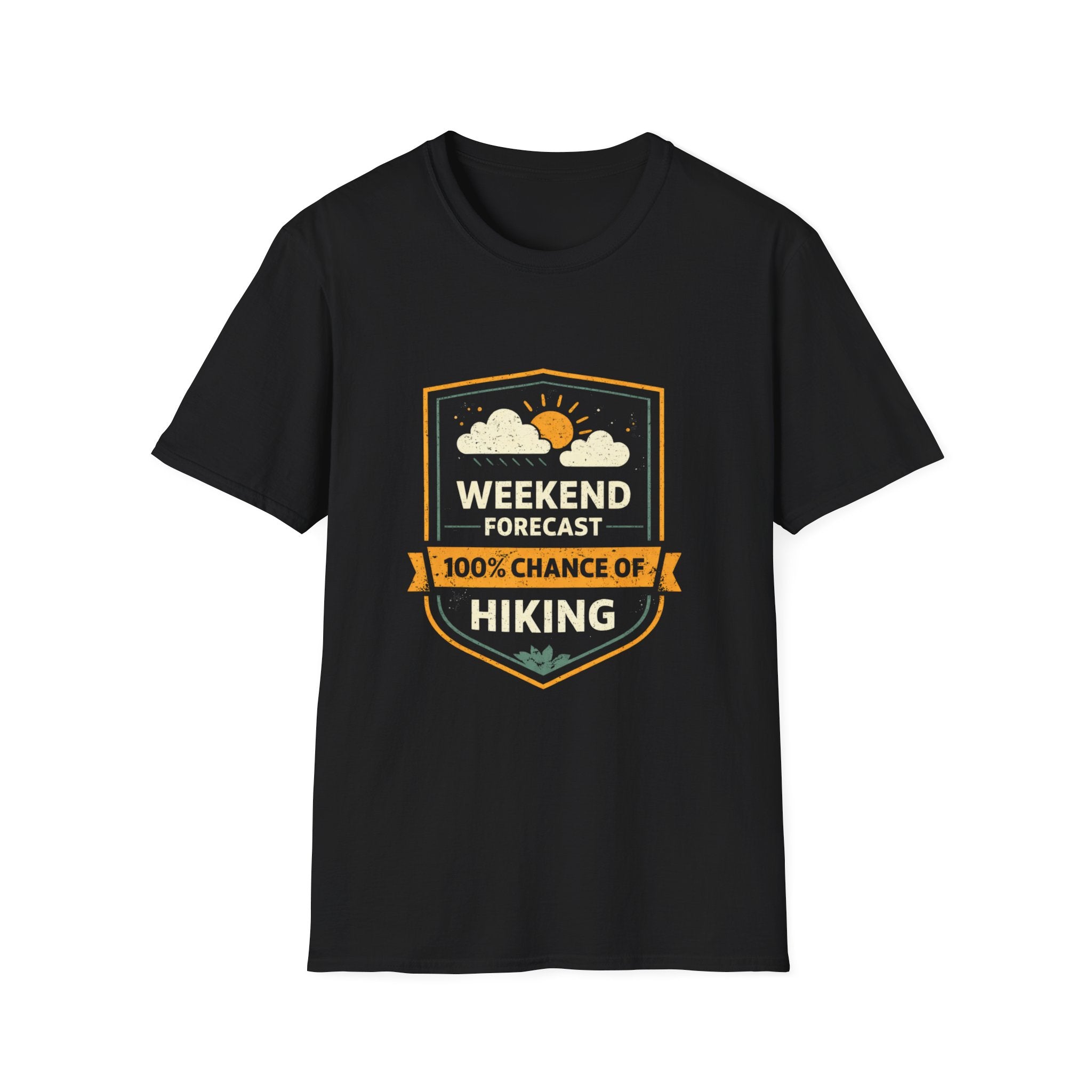 Weekend Forecast: 100% Chance of Hiking T-Shirt - InkAndThreadPrints
