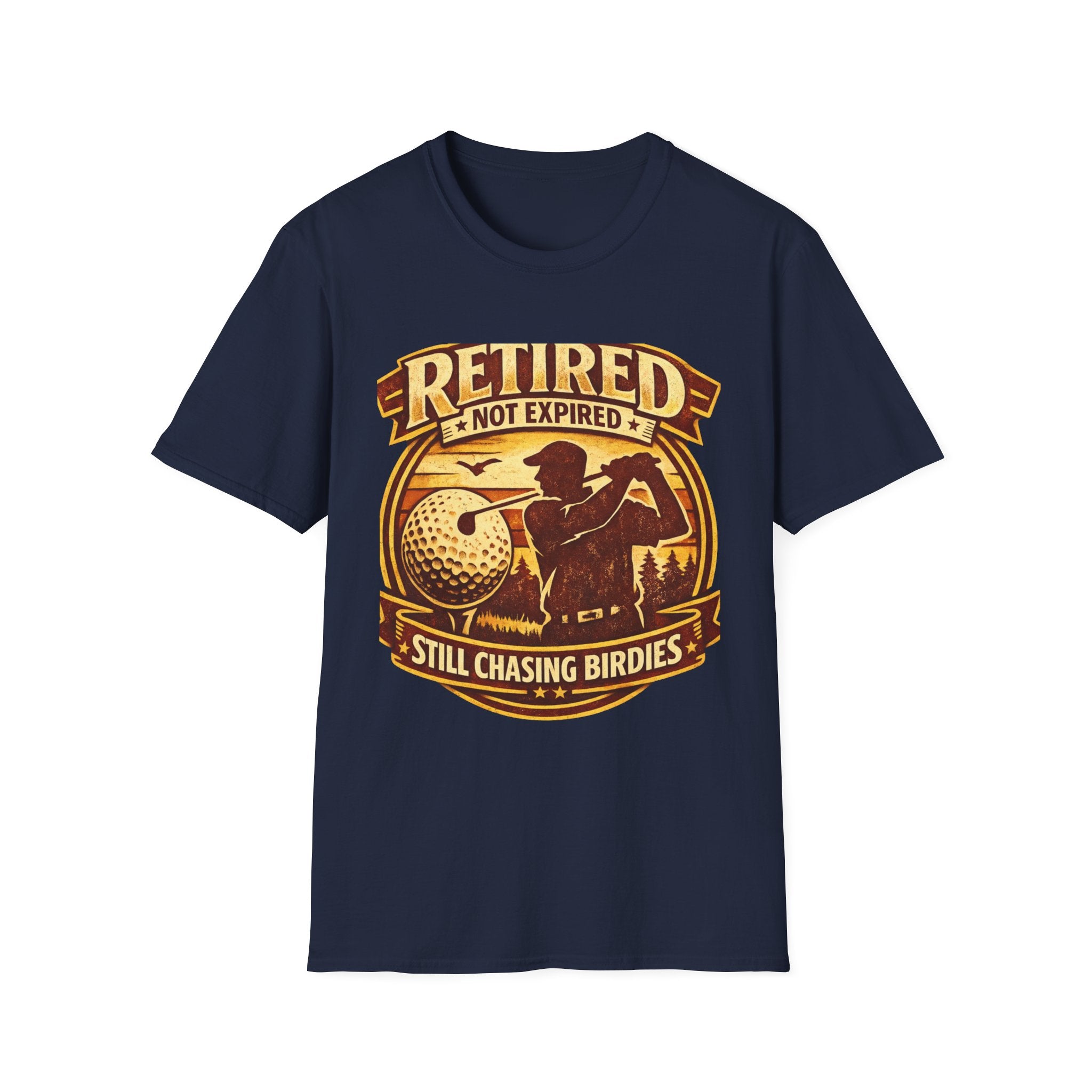 Retired Not Expired Golf T-Shirt - InkAndThreadPrints