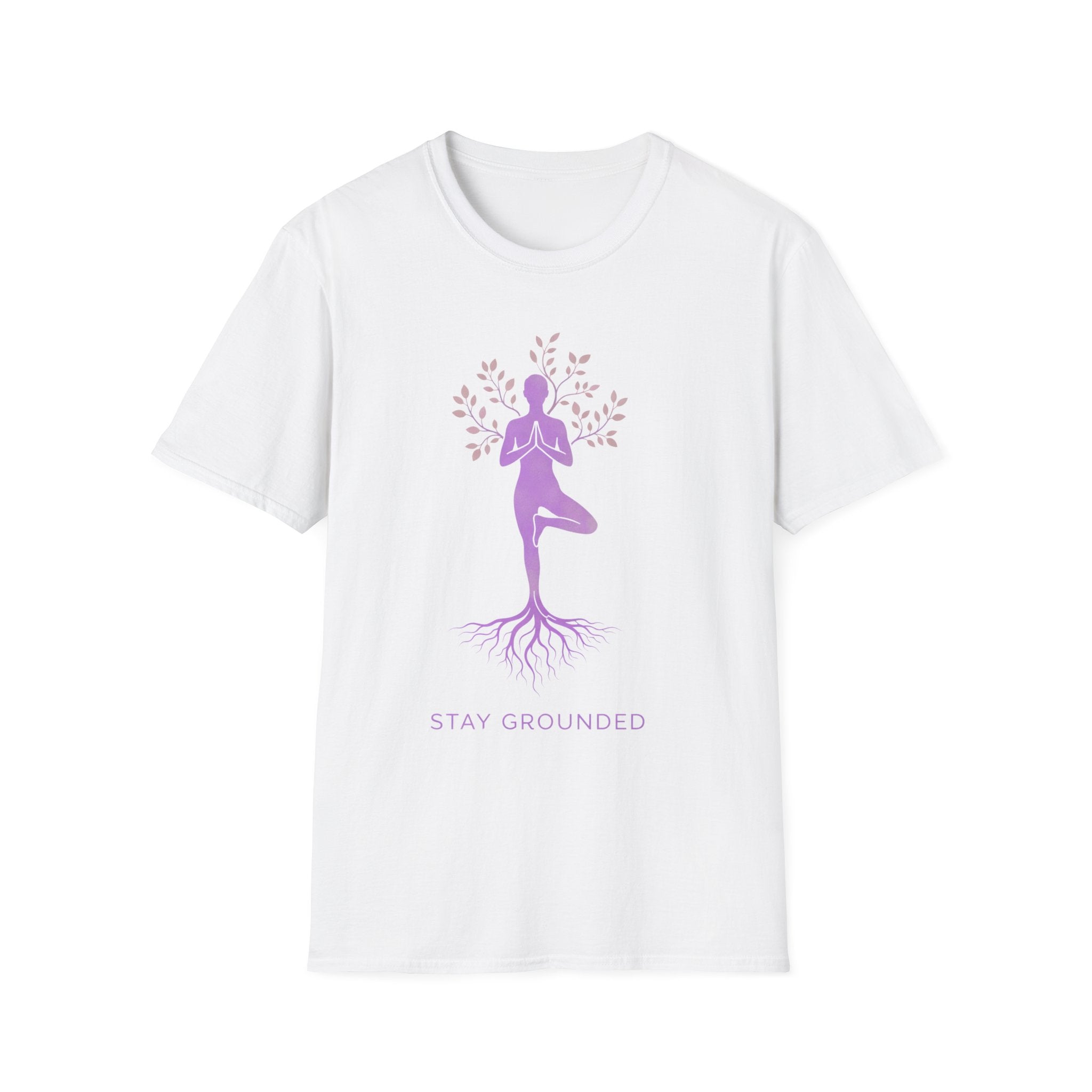 Stay Grounded Yoga T-Shirt - InkAndThreadPrints