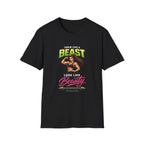 Train Like a Beast Look Like Beauty T-Shirt — Women's Fitness Gym Tee - InkAndThreadPrints