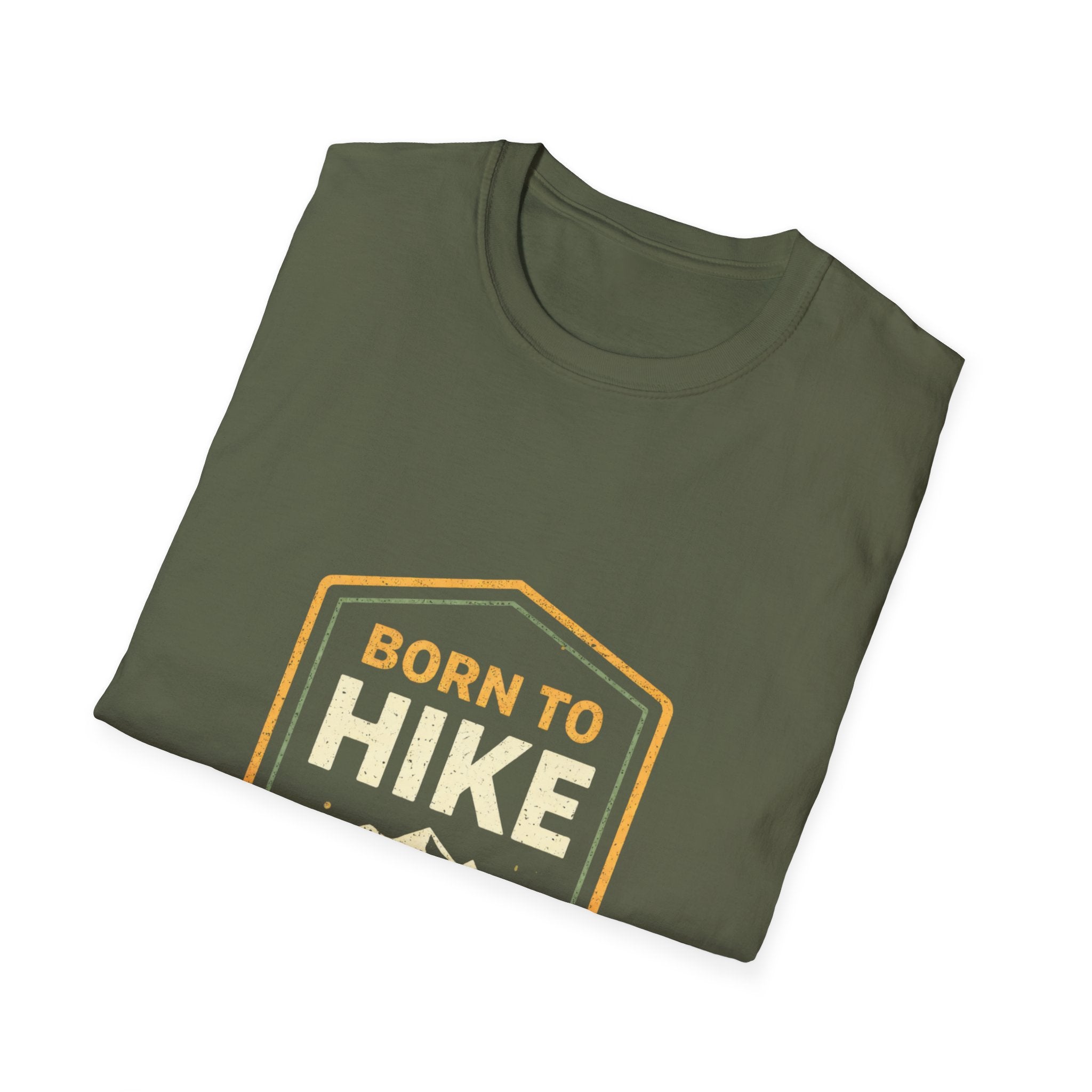 Born to Hike T-Shirt — Mountain Hiking Graphic Tee - InkAndThreadPrints