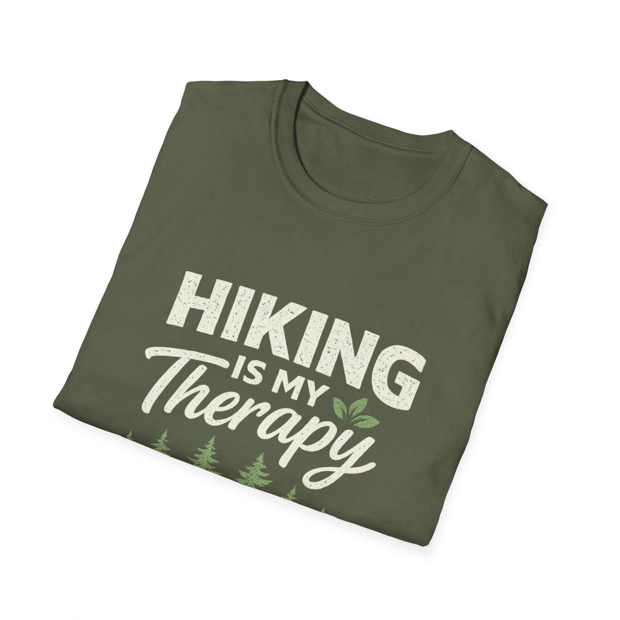Hiking Is My Therapy T-Shirt - InkAndThreadPrints