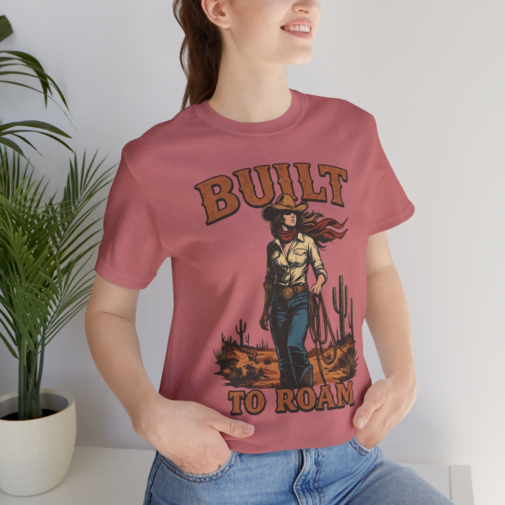 Built to Roam Cowboy – Western Cowgirl Desert Adventure T-Shirt