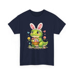 Easter Dino Tee — Cute Bunny-Costume Dinosaur Holding Easter Eggs - InkAndThreadPrints