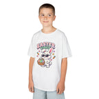 Kids Easter Vibes Tee — Cool Bunny with Egg Basket - InkAndThreadPrints
