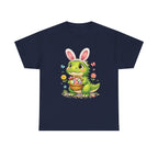 Easter Dino Tee — Cute Bunny-Costume Dinosaur Holding Easter Eggs - InkAndThreadPrints