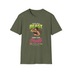 Train Like a Beast Look Like Beauty T-Shirt — Women's Fitness Gym Tee - InkAndThreadPrints