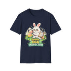 Senior Egg Inspector T-Shirt — Cute Easter Bunny with Checklist - InkAndThreadPrints