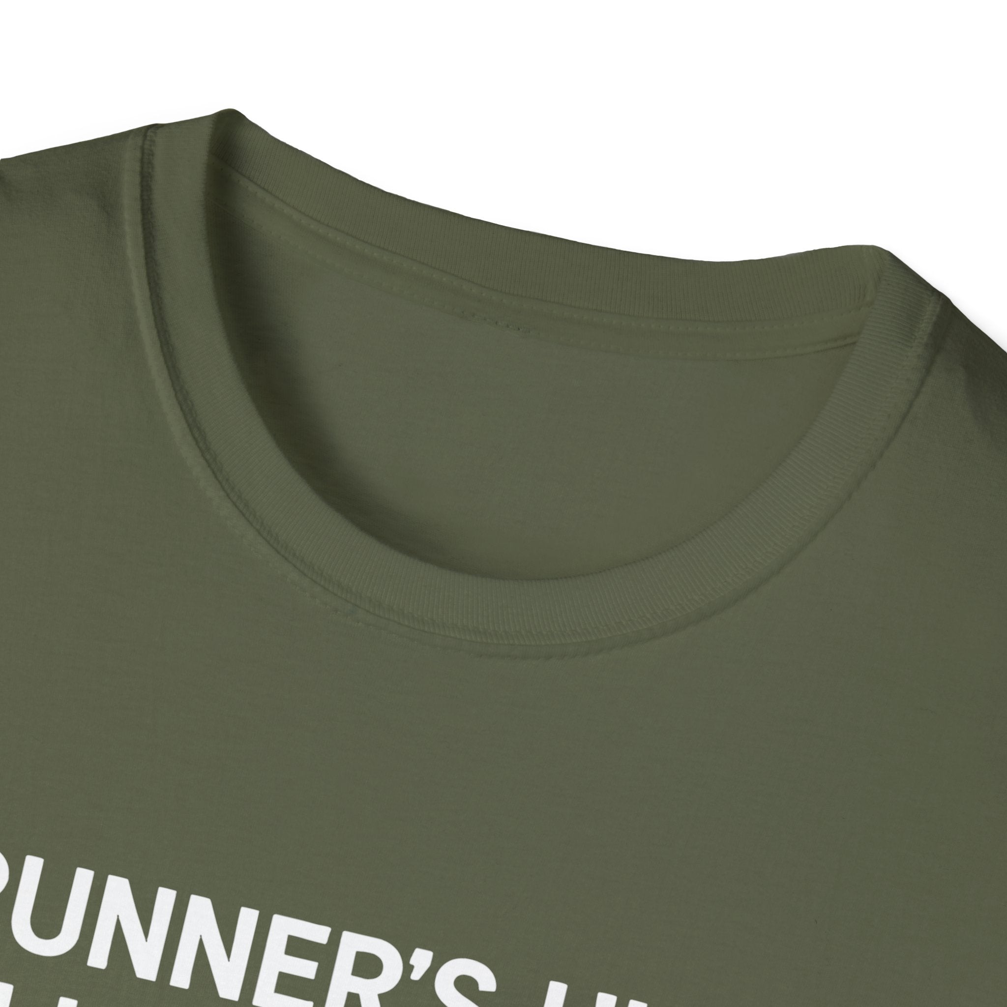 Runner's High Club T-Shirt – Funny Running Shirt with Heartbeat Graphic - InkAndThreadPrints