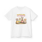 Kids Tee — "Easter Is Here, Let's Celebrate" - InkAndThreadPrints